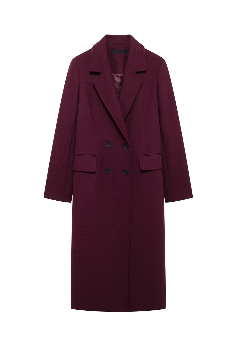 Burgundy coat