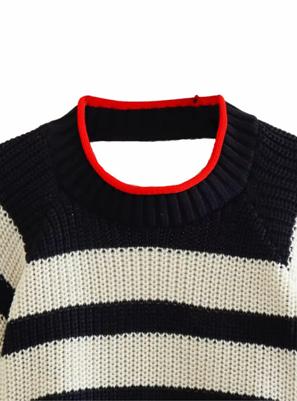 Scarlet knitted sweater