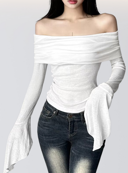 Volante Off-Shoulder Top