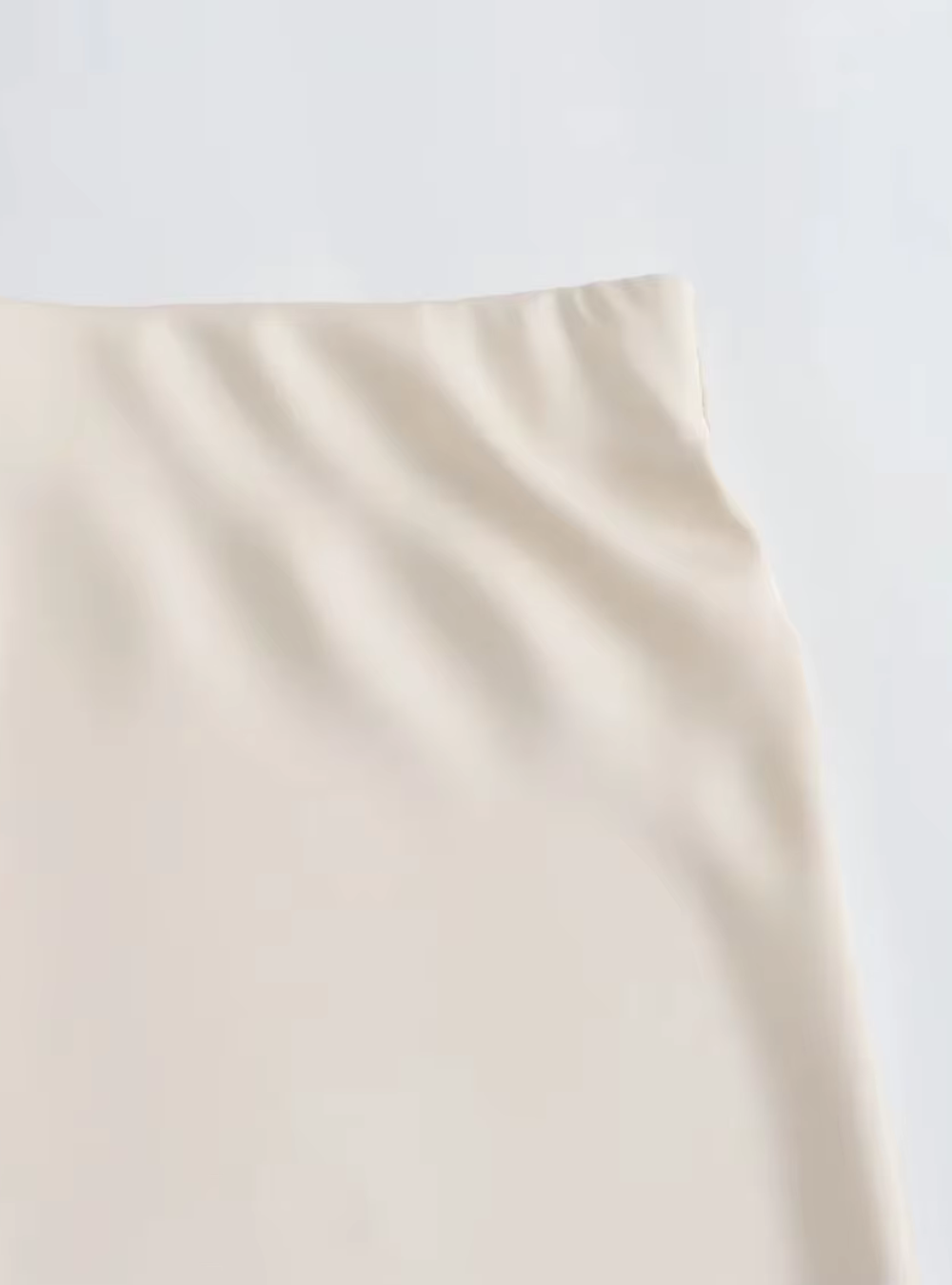 satin A-line skirt