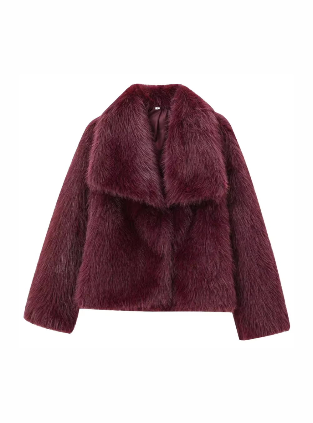 Bordeaux Faux Fur Jacket