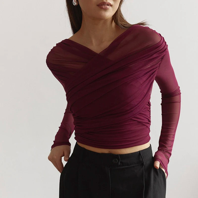 Cross Neck Crop Top